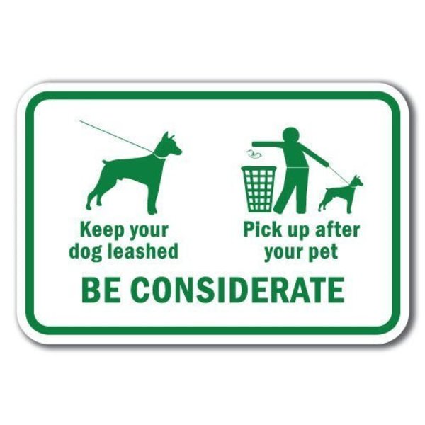 Signmission 18 in Height, 0.12 in Width, Aluminum, 12" x 18", A-1218 Pet-Animal - BeConside A-1218 Pet-Animal - BeConside